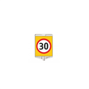 AZAMİ HIZ 30KM / DİKDÖRTGEN LEVHA 340x400mm