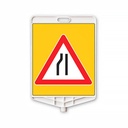 SOLDAN DARALAN YOL / DİKDÖRTGEN LEVHA 340x400mm