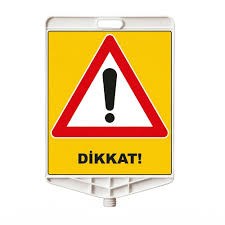DİKKAT / DİKDÖRTGEN LEVHA 340x400mm