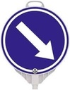 SAĞA YÖNLENDİRME / YUVARLAK LEVHA Ø280mm