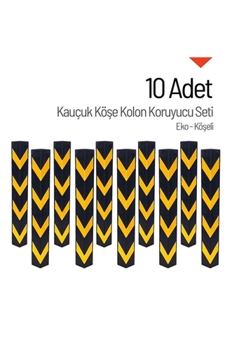 Kauçuk Düz Köşe Kolon Koruyucu 10 adet