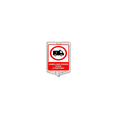 [5655] AMBULANS TABELASI / DİKDÖRTGEN LEVHA 340x400mm