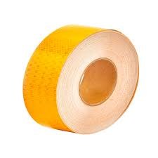 [46546] SARI PETEKLİ REFLEKTİF BANT 10 CM