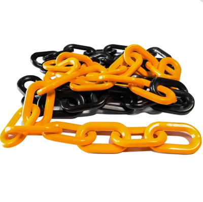 [3585] 8MM PLASTİK ZİNCİR SARI SİYAH 1M